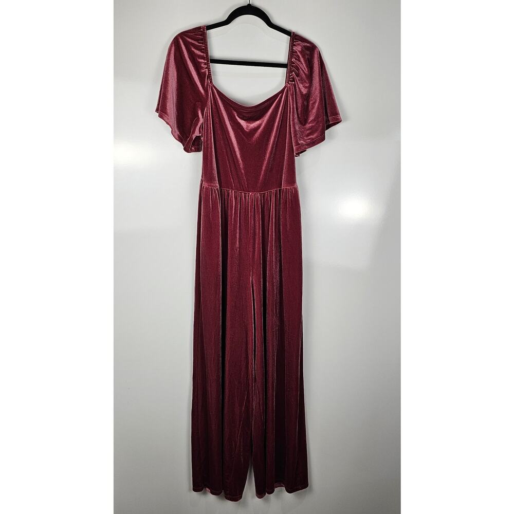 Old Navy jumpsuit womens XL stretch fabric pockets length 58in